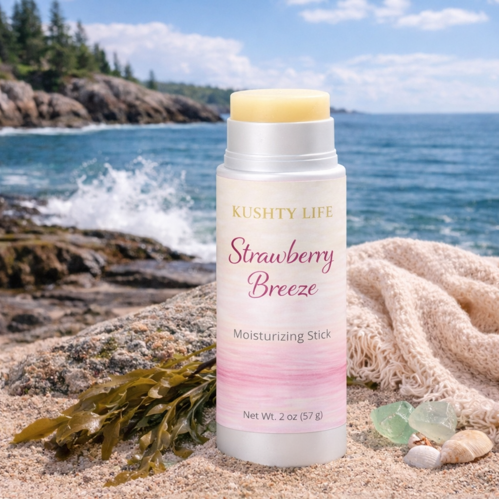 Moisturizing Stick – Strawberry Breeze
Fresh, Sweet &amp; Beach Bound