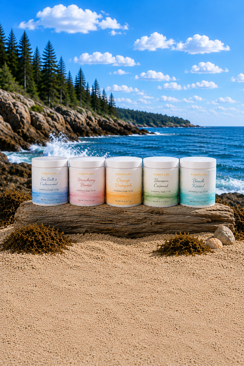 Orange Pineapple- Kelp Infused Exfoliating Sugar Scrub
